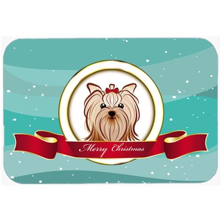 CAROLINES TREASURES Yorkie Yorkishire Terrier Merry Christmas Mouse Pad- Hot Pad and Trivet BB1514MP